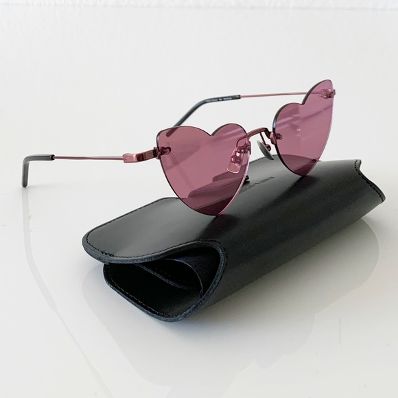 Saint Laurent Heart Sunglasses, New 250 - Picture 3 of 12